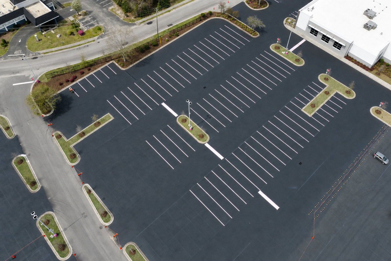 Parking lot striping in Daly City, CA